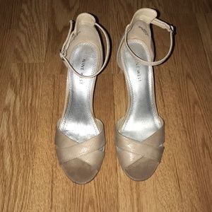 Adjustable Strappy Snake Textured Heels